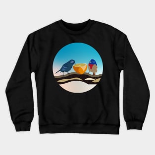 Birds eat lemon Crewneck Sweatshirt